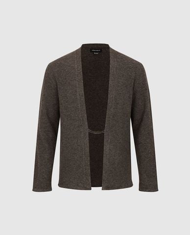  URBAN REVIVO - Áo khoác cardigan nam tay dài tối giản 
