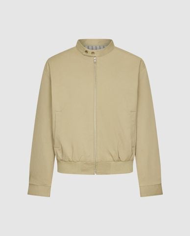  URBAN REVIVO - Áo khoác bomber nam cổ đứng khóa kéo 