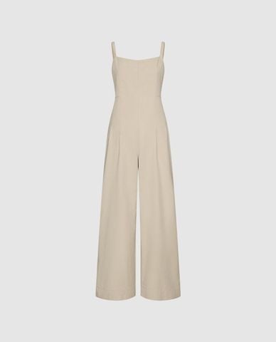  URBAN REVIVO - Jumpsuits nữ hai dây dáng rộng thanh lịch 