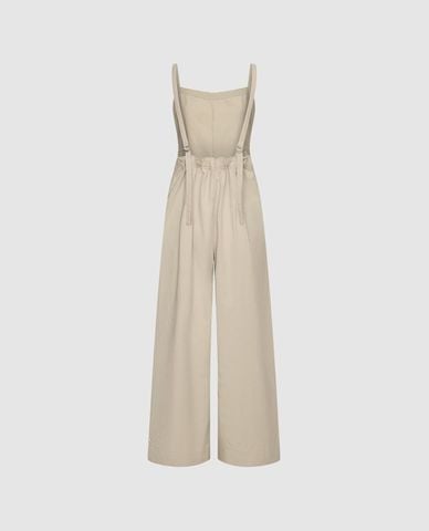  URBAN REVIVO - Jumpsuits nữ hai dây dáng rộng thanh lịch 