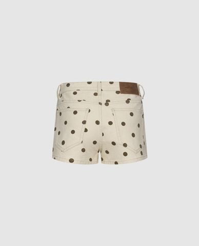  URBAN REVIVO - Quần short jeans nữ chấm bi 