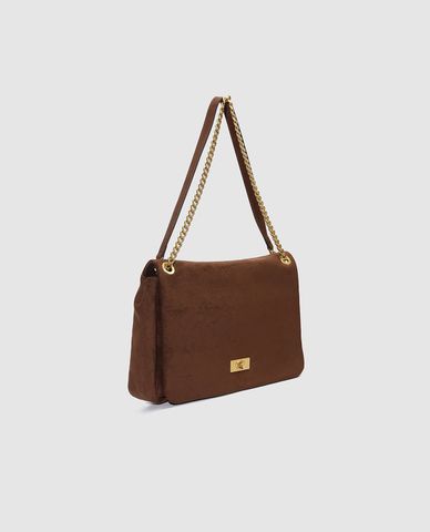  URBAN REVIVO - Túi đeo vai nữ phom chữ nhật nắp gập 