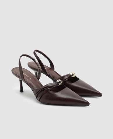  URBAN REVIVO - Giày sandals cao gót nữ mũi nhọn 