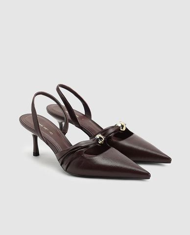  URBAN REVIVO - Giày sandals cao gót nữ mũi nhọn 