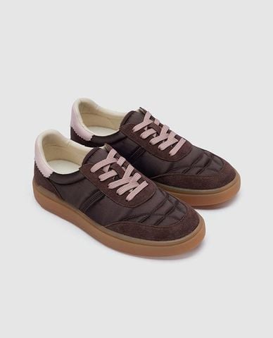  URBAN REVIVO - Giày sneakers nữ cổ thấp mũi tròn 