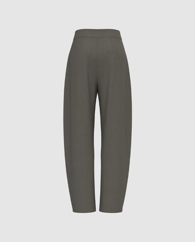  URBAN REVIVO - Quần nữ lưng cao nhấn li thanh lịch 