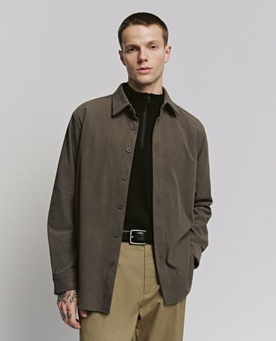  URBAN REVIVO - Áo sơ mi nam tay dài kẻ sọc 