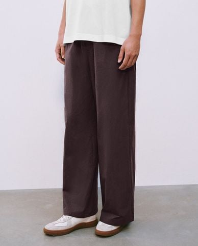  URBAN REVIVO - Quần nam ống rộng lưng thun phối dây rút 