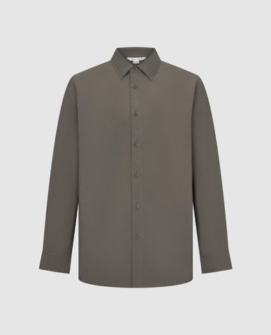  URBAN REVIVO - Áo sơ mi nam cổ bẻ tay dài thêu họa tiết 