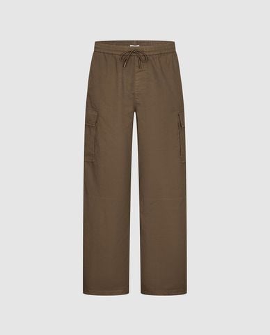  URBAN REVIVO - Quần nam ống rộng túi hộp phối dây rút 