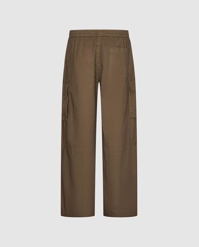  URBAN REVIVO - Quần nam ống rộng túi hộp phối dây rút 