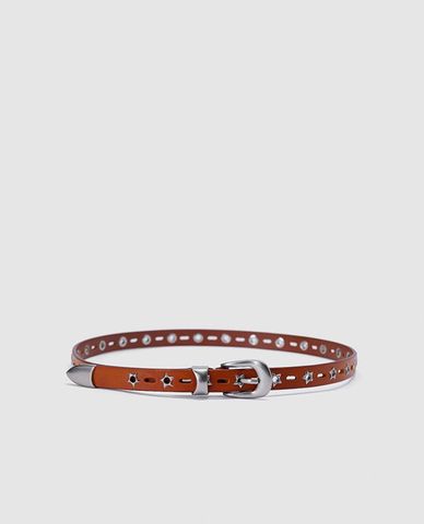  URBAN REVIVO - Thắt lưng nữ bản vừa phối chi tiết kim loại 