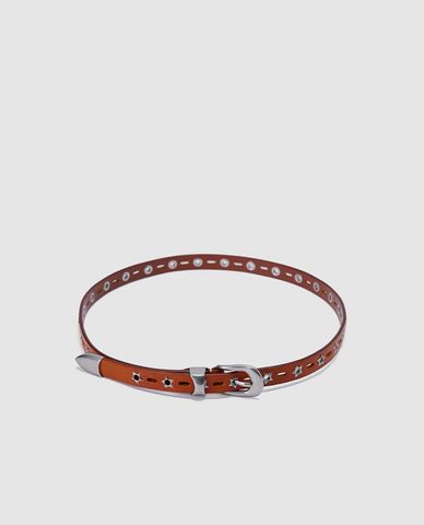  URBAN REVIVO - Thắt lưng nữ bản vừa phối chi tiết kim loại 