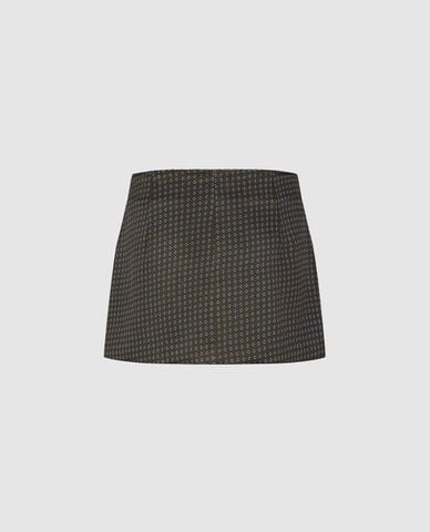  URBAN REVIVO - Chân váy chữ A mini phối nơ 