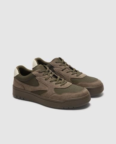  URBAN REVIVO - Giày sneakers nam cổ thấp mũi tròn 