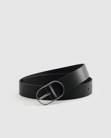  URBAN REVIVO - Thắt lưng nữ bản vừa khóa oval 