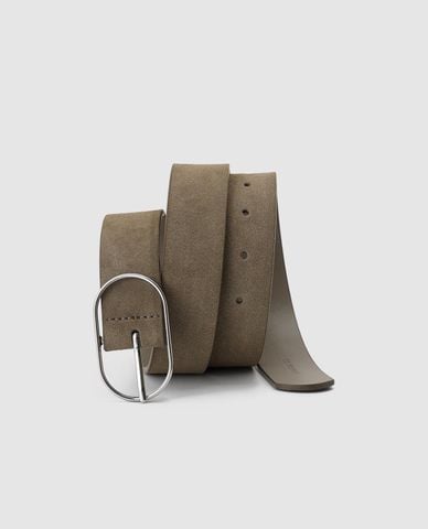  URBAN REVIVO - Thắt lưng nữ bản vừa mặt khóa oval 