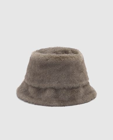  URBAN REVIVO - Nón bucket nữ lông mềm 