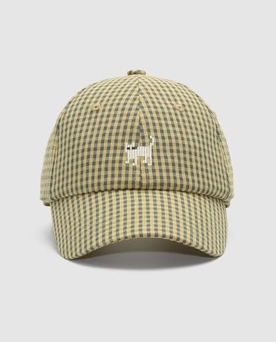  URBAN REVIVO - Nón bóng chày unisex họa tiết caro 