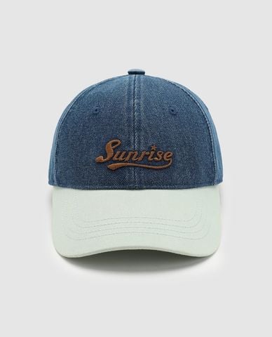  URBAN REVIVO - Nón bóng chày unisex phối màu thêu chữ 