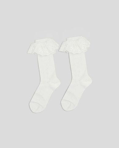  URBAN REVIVO - Vớ nữ cổ cao phối bèo 