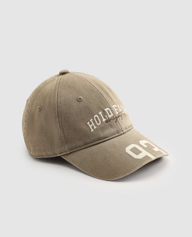  URBAN REVIVO - Nón bóng chày unisex thêu chữ 