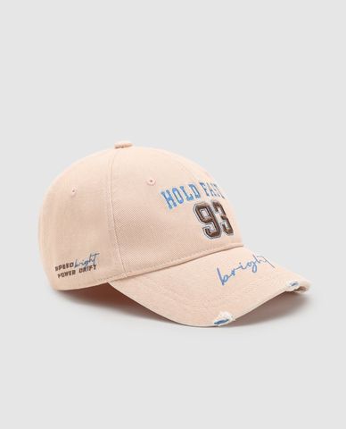  URBAN REVIVO - Nón bóng chày unisex thêu chữ 