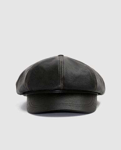  URBAN REVIVO - Nón beret nữ phối vành thời trang 