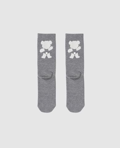  URBAN REVIVO - Vớ nữ cổ cao dệt họa tiết 
