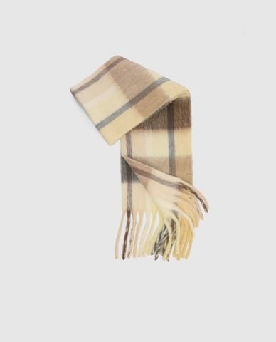  URBAN REVIVO - Khăn choàng unisex họa tiết caro 