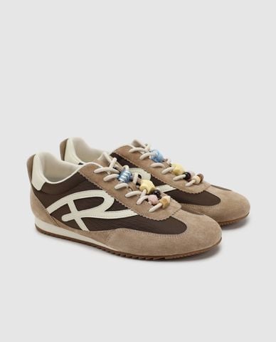  URBAN REVIVO - Giày sneakers nữ cổ thấp phong cách retro 