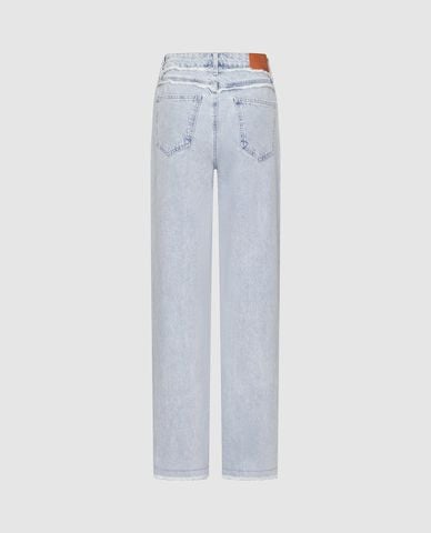  URBAN REVIVO - Quần jeans nữ ống đứng thời trang 