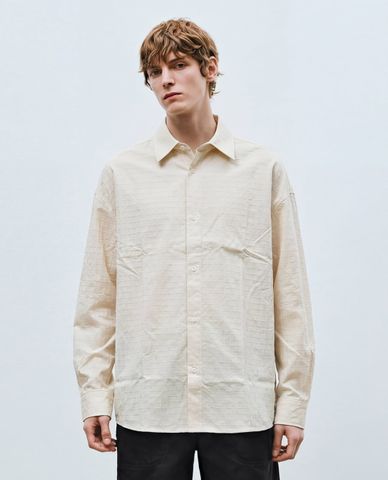  URBAN REVIVO - Áo sơ mi nam cổ bẻ tay dài thanh lịch 