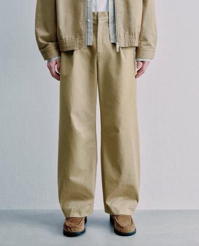  URBAN REVIVO - Quần nam ống rộng thanh lịch 