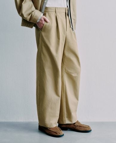  URBAN REVIVO - Quần nam ống rộng thanh lịch 