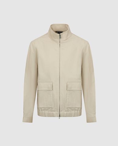  URBAN REVIVO - Áo khoác thể thao nam cổ cao túi hộp 