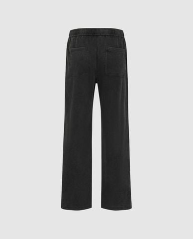  URBAN REVIVO - Quần jeans nam ống đứng lưng thun 