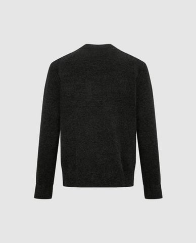  URBAN REVIVO - Áo dệt kim nam cổ tròn tay dài 