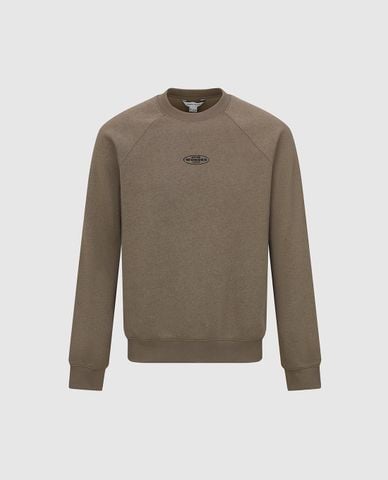  URBAN REVIVO - Áo sweatshirt nam cổ tròn tay dài in chữ 