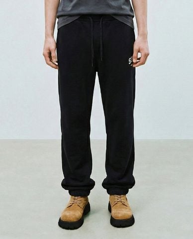  URBAN REVIVO - Quần jogger nam lưng thun phối dây rút 