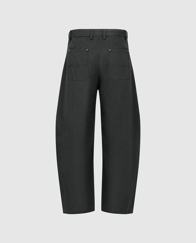  URBAN REVIVO - Quần jeans nam ống rộng xếp li 