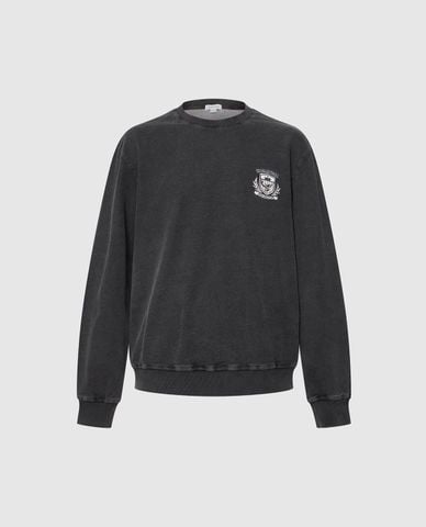  URBAN REVIVO - Áo sweatshirt nam cổ tròn tay dài in họa tiết 
