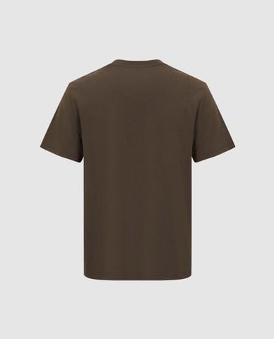  URBAN REVIVO - Áo thun nam cổ tròn tay ngắn tối giản 