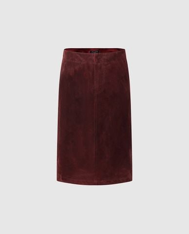  URBAN REVIVO - Chân váy phom suông midi xẻ tà 