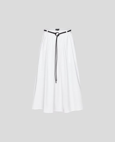  URBAN REVIVO - Chân váy chữ A midi thắt dây 