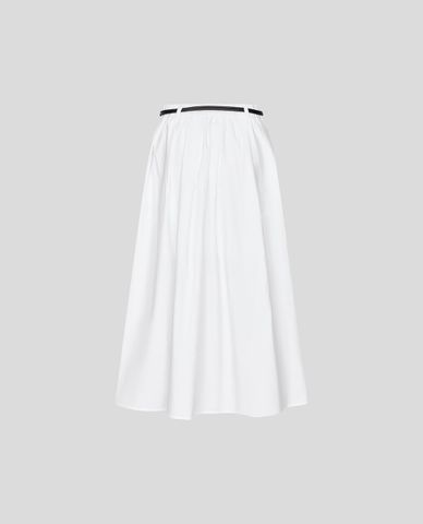  URBAN REVIVO - Chân váy chữ A midi thắt dây 