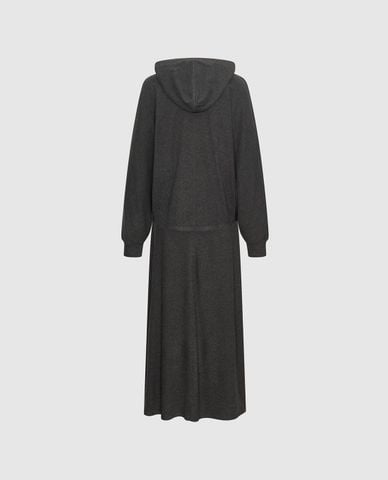  URBAN REVIVO - Đầm maxi phối áo khoác hoodie 
