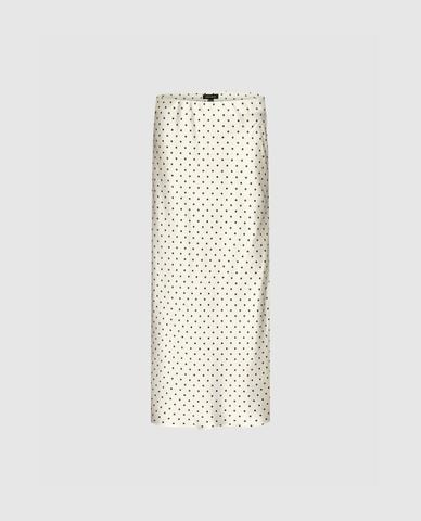  URBAN REVIVO - Chân váy phom suông midi chấm bi 