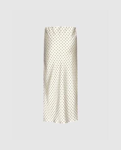  URBAN REVIVO - Chân váy phom suông midi chấm bi 