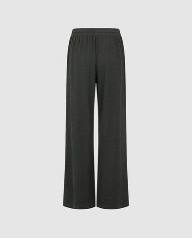  URBAN REVIVO - Quần nữ ống rộng lưng thun dây rút 